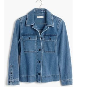 Madewell Northward Crop Army Jean Jacket